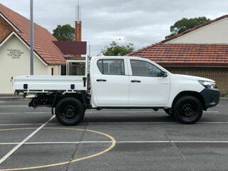2018 Toyota Hilux GUN125R Workmate Double Cab White 6 Speed Sports Automatic Cab Chassis.