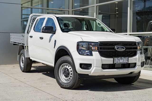 Used Ford Ranger PY 2024.00MY XL Ferntree Gully, 2023 Ford Ranger PY 2024.00MY XL White 6 Speed Sports Automatic Double Cab Chassis