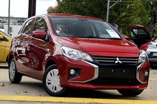 2021 Mitsubishi Mirage LB MY22 ES Red 1 Speed Constant Variable Hatchback.
