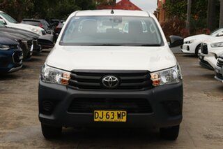 2019 Toyota Hilux TGN121R Workmate 4x2 Glacier White 6 Speed Automatic Dual Cab
