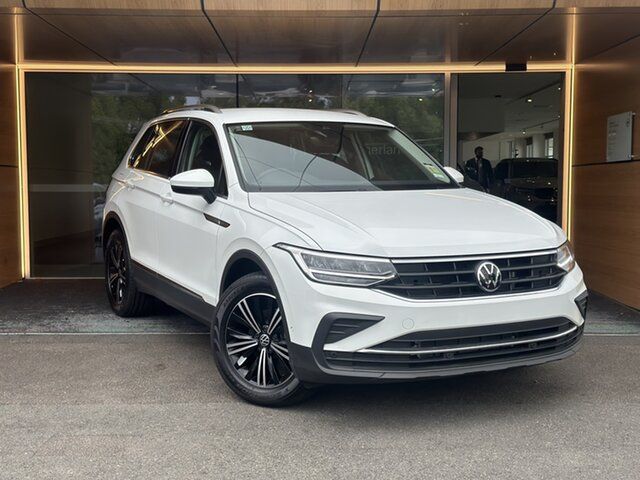 New Volkswagen Tiguan 5N MY23 110TSI Life DSG 2WD Sutherland, 2023 Volkswagen Tiguan 5N MY23 110TSI Life DSG 2WD Pure White 6 Speed Sports Automatic Dual Clutch