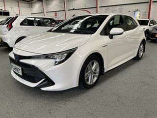 2022 Toyota Corolla ZWE211R Ascent Sport + Navi Hybrid White Continuous Variable Hatchback.
