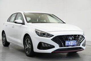 2021 Hyundai i30 PD.V4 MY22 Polar White 6 Speed Sports Automatic Hatchback.