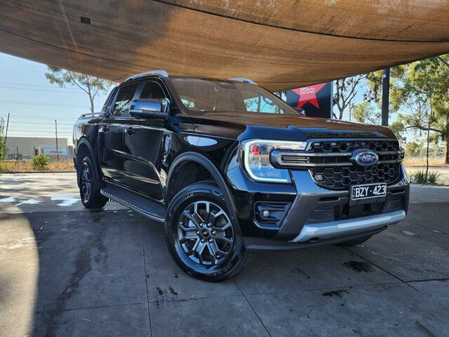 Used Ford Ranger PY 2022MY Wildtrak Essendon Fields, 2022 Ford Ranger PY 2022MY Wildtrak Black 10 Speed Sports Automatic Double Cab Pick Up