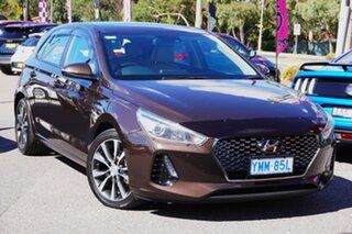 2017 Hyundai i30 PD MY18 Elite D-CT Brown 7 Speed Sports Automatic Dual Clutch Hatchback.