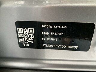 2022 Toyota RAV4 Axah54R GX (AWD) FSS + Navigation Hybr Silver Continuous Variable Wagon