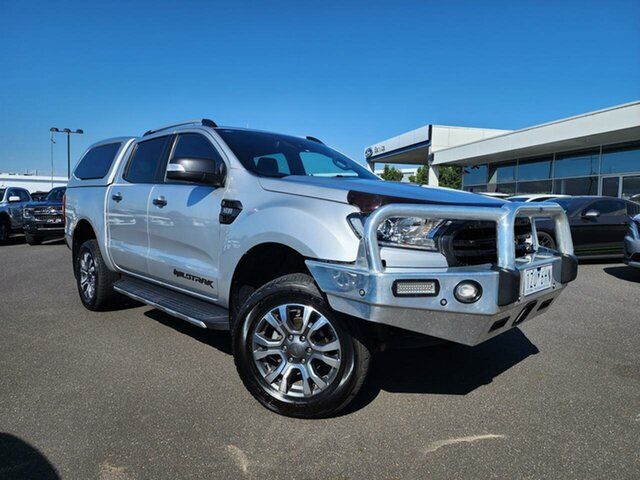Used Ford Ranger PX MkII 2018.00MY Wildtrak Double Cab Essendon Fields, 2018 Ford Ranger PX MkII 2018.00MY Wildtrak Double Cab Aluminium 6 Speed Sports Automatic Utility