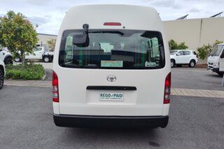 2011 Toyota HiAce TRH223R MY11 Commuter High Roof Super LWB White 4 speed Automatic Bus