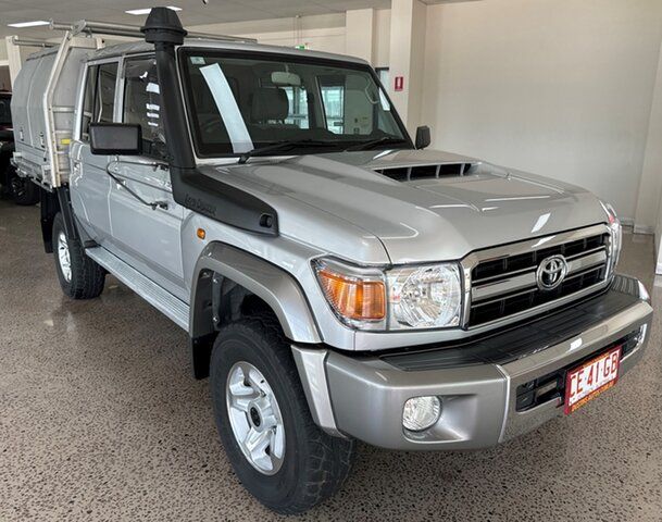 Used Toyota Landcruiser VDJ79R GXL Double Cab Winnellie, 2020 Toyota Landcruiser VDJ79R GXL Double Cab Silver 5 Speed Manual Cab Chassis