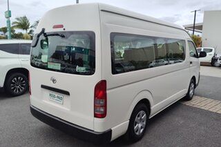 2011 Toyota HiAce TRH223R MY11 Commuter High Roof Super LWB White 4 speed Automatic Bus