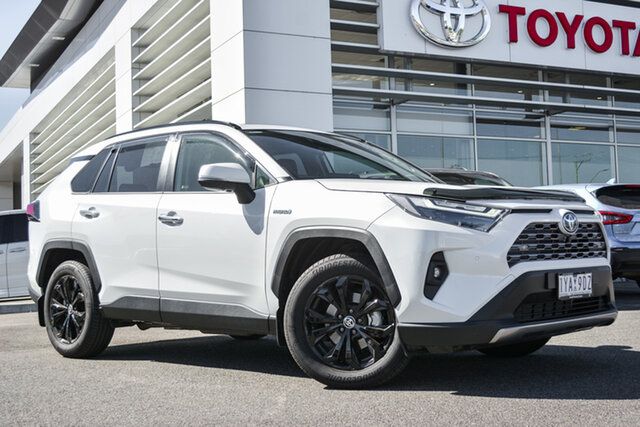 Pre-Owned Toyota RAV4 Axah52R Cruiser 2WD South Morang, 2023 Toyota RAV4 Axah52R Cruiser 2WD Frosted White 6 Speed Constant Variable Wagon Hybrid