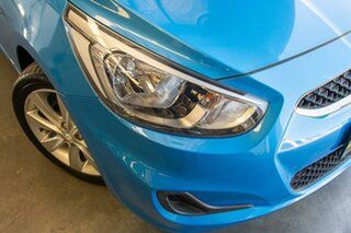 2018 Hyundai Accent RB6 MY18 Sport Blue 6 Speed Sports Automatic Hatchback.