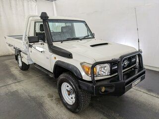 2008 Toyota Landcruiser VDJ79R Workmate White Cab Chassis.