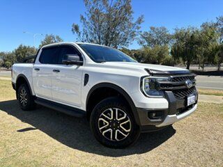 2023 Ford Ranger PY 2024.00MY Sport Arctic White 10 Speed Sports Automatic Double Cab Pick Up.