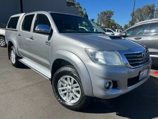 2014 Toyota Hilux KUN26R MY14 SR5 Double Cab Silver 5 Speed Automatic Utility.