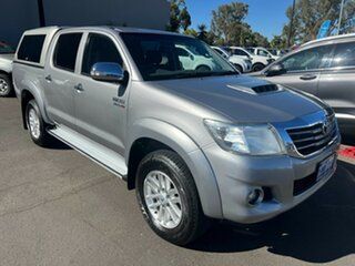 2014 Toyota Hilux KUN26R MY14 SR5 Double Cab Silver 5 Speed Automatic Utility