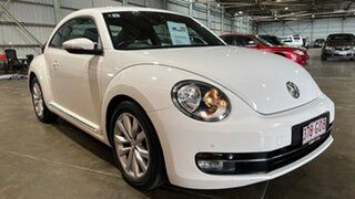2012 Volkswagen Beetle 1L MY13 Coupe DSG White 7 Speed Sports Automatic Dual Clutch Liftback.