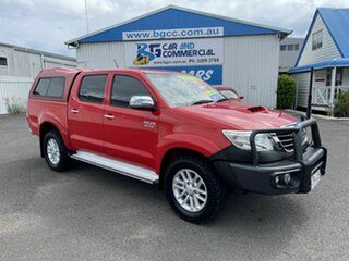2014 Toyota Hilux KUN26R MY14 SR5 Double Cab Red 5 Speed Automatic Utility.