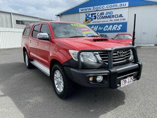 2014 Toyota Hilux KUN26R MY14 SR5 Double Cab Red 5 Speed Automatic Utility
