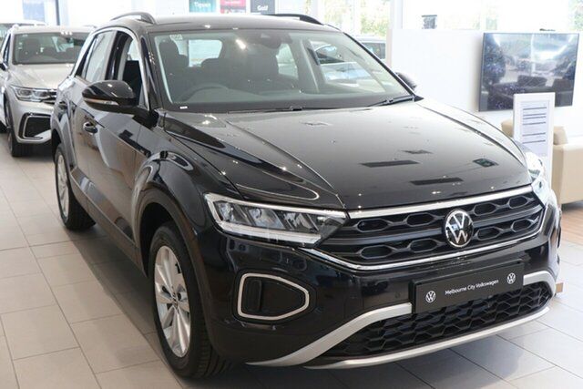 New Volkswagen T-ROC D11 MY24 CityLife Port Melbourne, 2023 Volkswagen T-ROC D11 MY24 CityLife Deep Black Pearl Effect 8 Speed Sports Automatic Wagon