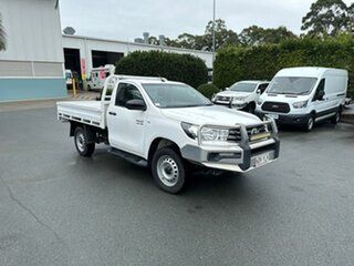 2018 Toyota Hilux GUN126R SR White 6 speed Automatic Cab Chassis.