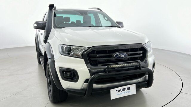 Pre-Loved Ford Ranger PX MkIII 2020.75MY Wildtrak Essendon Fields, 2020 Ford Ranger PX MkIII 2020.75MY Wildtrak White 10 Speed Sports Automatic Double Cab Pick Up
