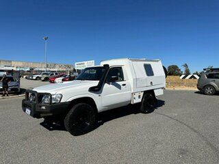 2010 Nissan Patrol GU MY08 DX (4x4) White 5 Speed Manual Coil Cab Chassis.