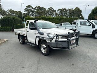 2021 Toyota Hilux GUN126R SR White 6 speed Manual Cab Chassis.
