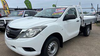2016 Mazda BT-50 MY16 XT (4x2) White 6 Speed Manual Cab Chassis.