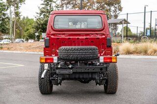 2022 Toyota Landcruiser Merlot Red Manual Dual Cab Chassis