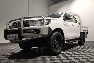 2017 Toyota Hilux GUN126R SR Double Cab White 6 speed Automatic Cab Chassis