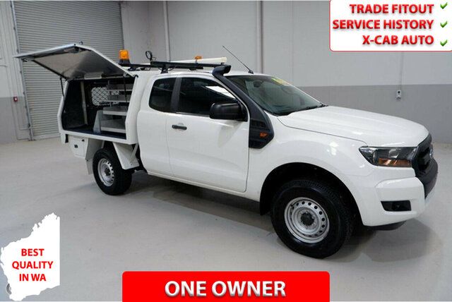 Used Ford Ranger PX MkII 2018.00MY XL Kenwick, 2017 Ford Ranger PX MkII 2018.00MY XL White 6 Speed Sports Automatic Cab Chassis