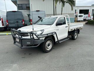 2021 Toyota Hilux GUN126R SR White 6 speed Manual Cab Chassis.