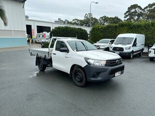 2023 Toyota Hilux TGN121R Workmate 4x2 White 5 speed Manual Cab Chassis.
