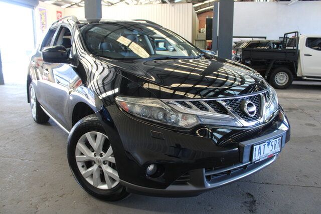 Used Nissan Murano Z51 Series 3 ST West Footscray, 2012 Nissan Murano Z51 Series 3 ST Black 6 Speed Constant Variable Wagon