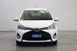 2015 Toyota Yaris NCP131R SX White 4 Speed Automatic Hatchback.