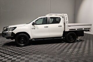 2017 Toyota Hilux GUN126R SR Double Cab White 6 speed Automatic Cab Chassis