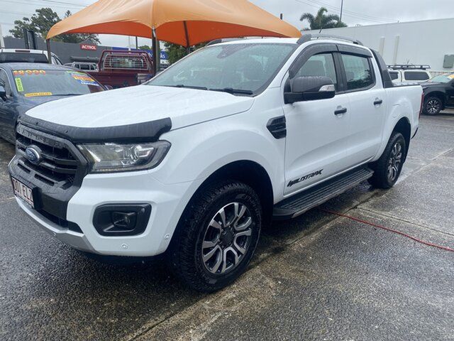 Used Ford Ranger PX MkIII 2019.00MY Wildtrak Morayfield, 2018 Ford Ranger PX MkIII 2019.00MY Wildtrak White 6 Speed Sports Automatic Utility