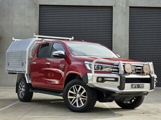 2015 Toyota Hilux GUN126R SR5 Double Cab Red 6 Speed Sports Automatic Utility.