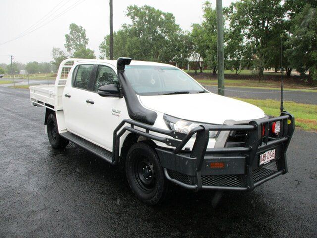 Pre-Owned Toyota Hilux GUN126R SR (4x4) Roma, 2021 Toyota Hilux GUN126R SR (4x4) Glacier White 6 Speed Automatic Double Cab Chassis