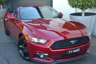 2016 Ford Mustang FM SelectShift Red 6 Speed Sports Automatic Convertible.