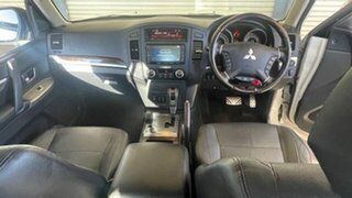 2014 Mitsubishi Pajero NW MY14 Exceed LWB (4x4) Pearl White 5 Speed Auto Sports Mode Wagon