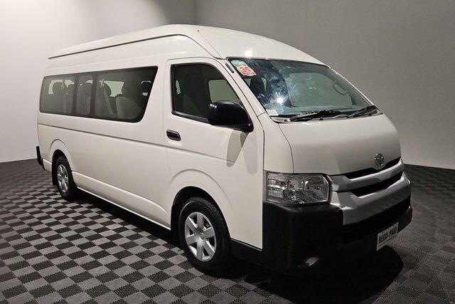 Used Toyota HiAce KDH223R Commuter High Roof Super LWB Acacia Ridge, 2018 Toyota HiAce KDH223R Commuter High Roof Super LWB White 4 speed Automatic Bus
