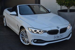 2016 BMW 4 Series F33 428i Luxury Line White 8 Speed Sports Automatic Convertible.