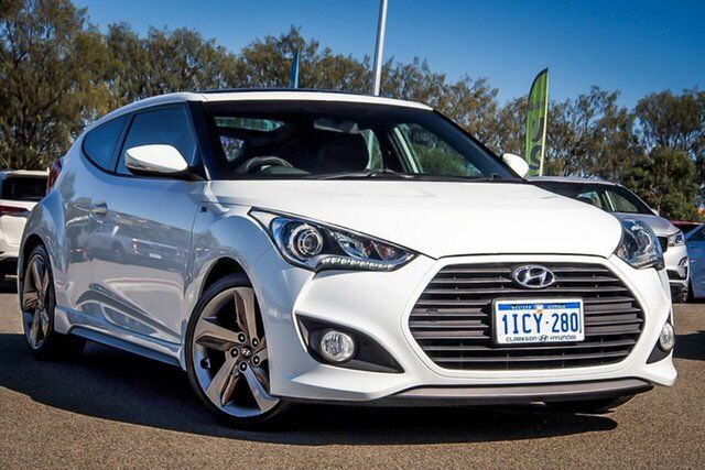 Used Hyundai Veloster FS4 Series II SR Coupe D-CT Turbo Clarkson, 2015 Hyundai Veloster FS4 Series II SR Coupe D-CT Turbo White 7 Speed Sports Automatic Dual Clutch