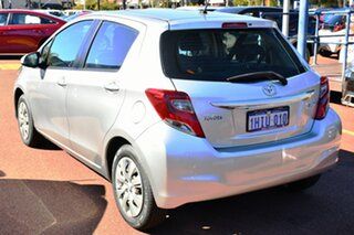 2015 Toyota Yaris NCP130R Ascent Silver 4 Speed Automatic Hatchback.