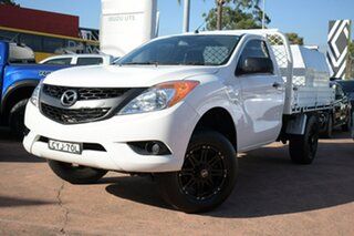 2015 Mazda BT-50 MY13 XT Hi-Rider (4x2) White 6 Speed Automatic Cab Chassis.