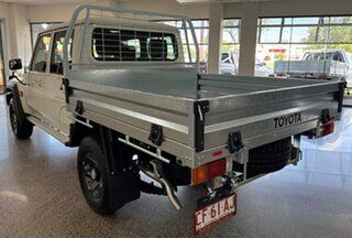 2024 Toyota Landcruiser Vdjl79R GXL Double Cab White 5 Speed Manual Cab Chassis