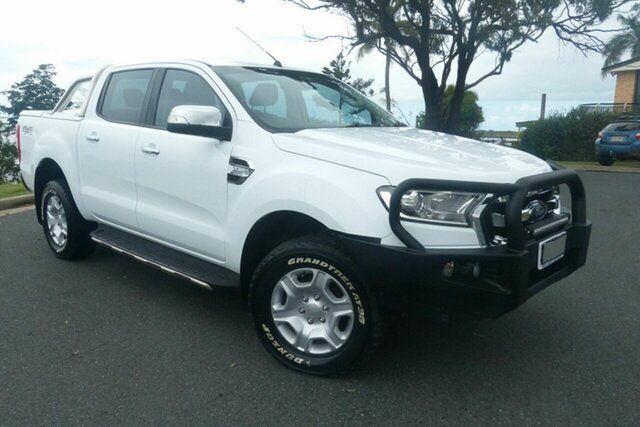 Used Ford Ranger PX MkII 2018.00MY XLT Double Cab Gladstone, 2018 Ford Ranger PX MkII 2018.00MY XLT Double Cab White 6 Speed Manual Utility