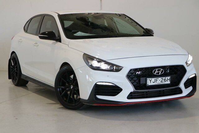 Used Hyundai i30 PDe.3 MY19 N Fastback Performance Wagga Wagga, 2018 Hyundai i30 PDe.3 MY19 N Fastback Performance White 6 Speed Manual Coupe